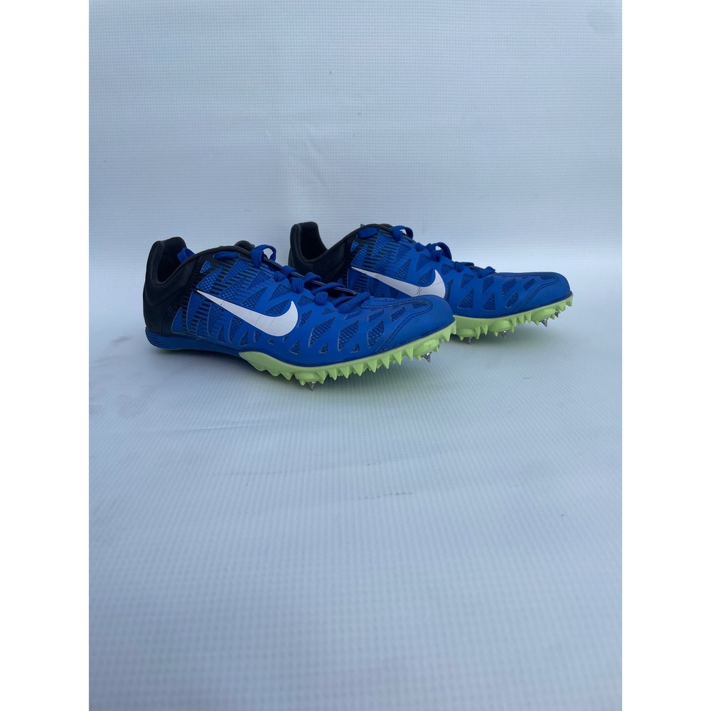 Nike Zoom Maxcat 4 Track Spikes Blue Black Racing Sprint Cleats 549150-413 Sz 6